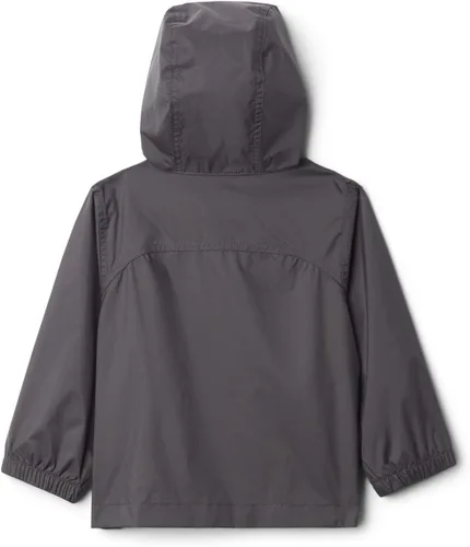 Vista 5 de Chaqueta impermeable Glennaker de Columbia para niño, color gris carbón (Shark), talla grande