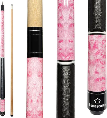 Vista 8 de HomeSeason 58 inch Pool Cue Stick 13mm Tip Billiard Cue Sticks, Perfect for Precision Play, Low Deflection Pool Cue for Enhanced Accuracy