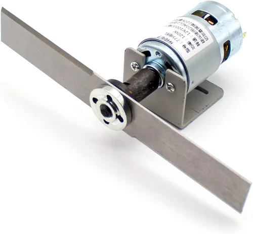 Vista 6 de DIY Cortacésped Set DC 12V 775 Motor Manganeso Acero Hoja Jardín Cortadora Herramientas Mini Hierba Cortadora