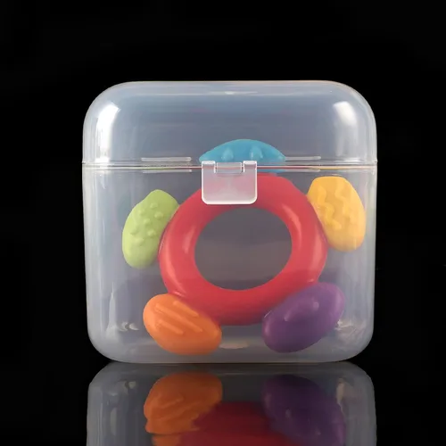 Vista 5 de Accmor Contenedor para chupete - 2 fundas para chupete para viajes, sin BPA, transparente