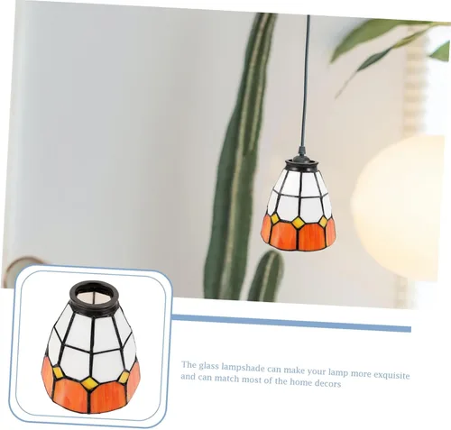 Vista 9 de DOITOOL Lámpara decorativa de cristal para lámpara de techo, cubierta festoneada colgante