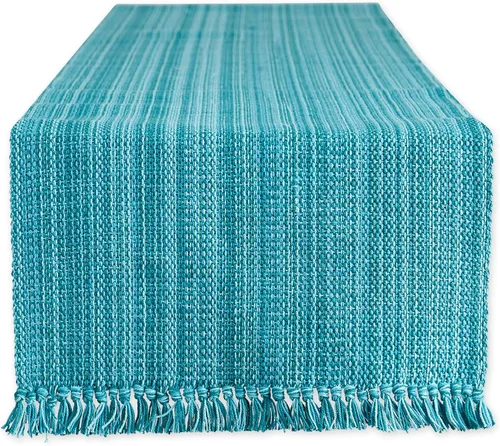 Vista 10 de DII - Colección de mesa jaspeado, juego de manteles individuales, 3x19 pulgadas, albaricoque, 6 piezas