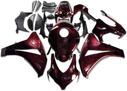 Vista 14 de Carenado negro brillante apto para Honda 2008 2009 2010 2011 CBR1000RR CBR 1000RR nueva inyección ABS plásticos carrocería kit cuerpo trabajo 08 09
