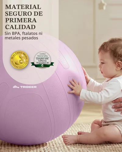 Vista 4 de Trideer Pregnancy Ball for Daily Comfort & Labor, Exercise Guide Included Lavanda