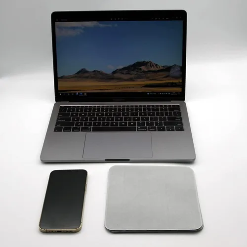 Vista 4 de AAwipes Paños de pulido (6.3 x 6.3 pulgadas, gris superfino) compatibles con Apple iPhone, iPad, MacBook, iWatch, paños de limpieza de microfibra