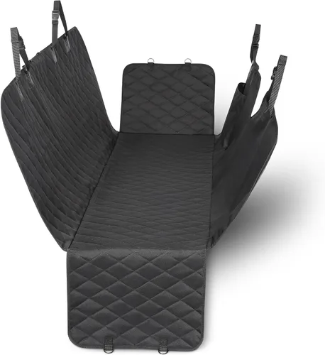 Vista 11 de Amazon Basics Funda impermeable para asiento de automóvil para perro, protector a prueba de arañazos para mascotas, banco trasero de automóvil, 56 x