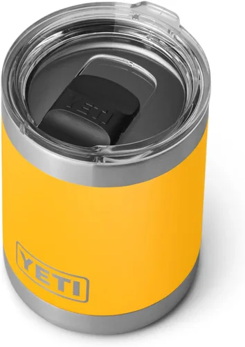 Vista 21 de Yeti Rambler Vaso corto de 10 onzas con aislamiento térmico al vacío, de acero inoxidable, con tapa MagSlider Rosa arenisca.
