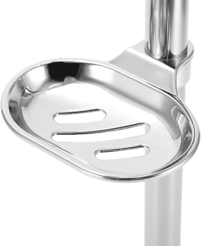 Vista 5 de ViaGasaFamido Barra deslizante de ducha de 24 pulgadas, montaje en pared, de acero inoxidable, barra deslizante para baño con soporte de ducha