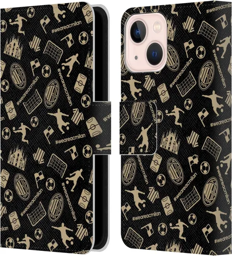 Vista 8 de Head Case Designs Officially Licensed AC Milan Dream Big Children Leather Wallet Case Compatible with Apple iPhone 11