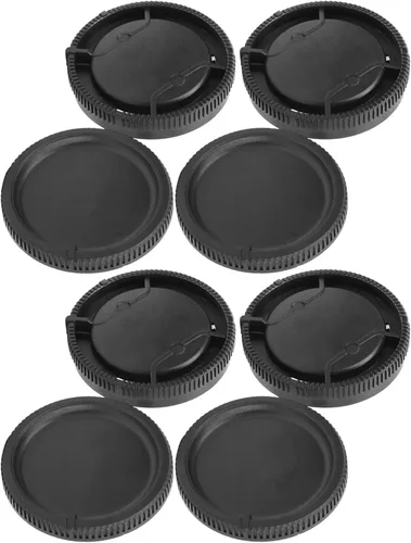 Vista 8 de 4 unids lente trasera cubierta trasera cuerpo cubierta frontal tapa conjunto para Sony A Mount lente cámara