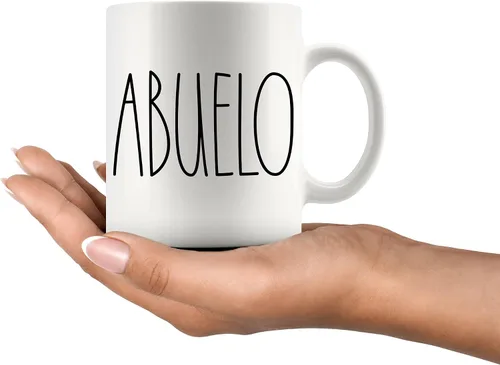 Vista 2 de Taza de café Abuelo Rae Dunn inspirada, estilo Rae Dunn, cumpleaños, Feliz Navidad, Día del Padre, taza de café familiar, taza de café Best Abuelo