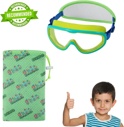 Vista 6 de Kids Goggles Swimming 4-7,Kids Goggles Fabric Strap,Wide View Swimming Goggles for Toddler