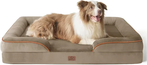 Vista 84 de Bedsure - Cama para gatos de interior, sofá cama lavable para perros muy pequeños, espuma de soporte con funda extraíble y lavable, forro Gris