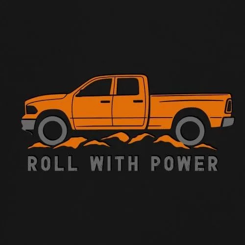 Vista 3 de Roll with Power Pickup Truck Camiseta de manga corta para jóvenes
