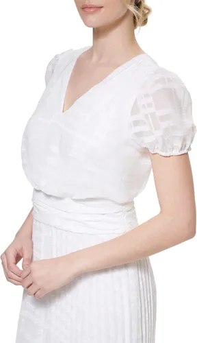 Vista 2 de Karl Lagerfeld Paris Maxi con logotipo de crepé martillado para mujer