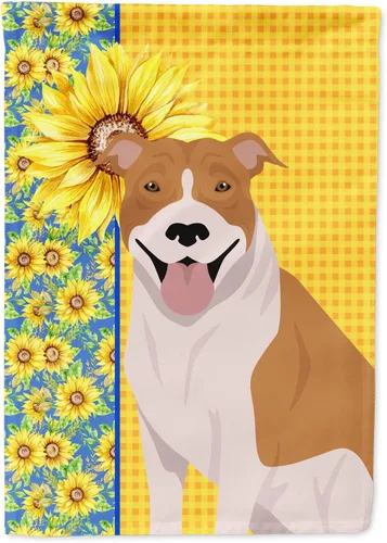 Vista 9 de Caroline's Treasures WDK5313GF Bandera de jardín con diseño de girasoles de verano, color negro y tostado, Airedale Terrier para buzón, bandera