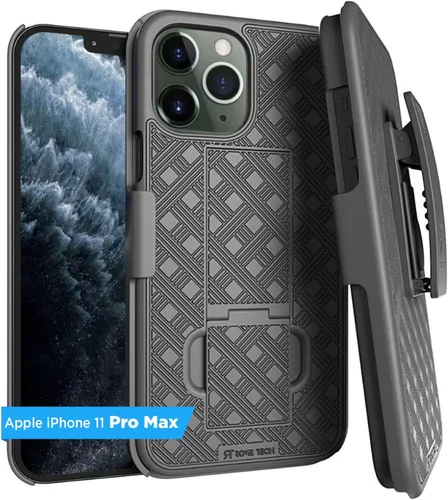 Vista 7 de Funda diseñada para Apple iPhone 11 con funda de clip para cinturón