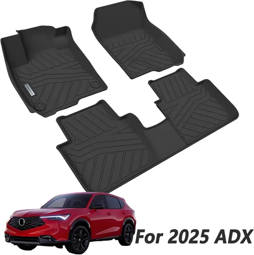 Vista 2 de Revestimientos de suelo para Acura ADX y Honda HR-V 2023-2026 TPE 2023-2026 TPE protección para todo tipo de clima, tapetes de primera y 2ª fila