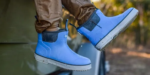 Vista 2 de HUK Zapatos Rogue Wave para niños, botas de pesca y cubierta de alto rendimiento para jóvenes Blanco