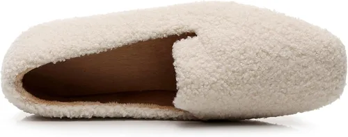 Vista 4 de VenusCelia - Zapatos tipo flats de mujer Serenity Beige Peludo