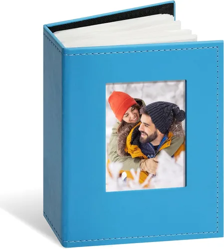 Vista 14 de Vienrose Álbum de fotos de 4 x 6 pulgadas con capacidad para 100 fotos, cubierta de piel sintética con 100 bolsillos horizontales, álbum de fotos