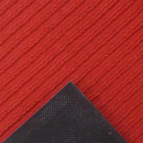 Vista 4 de FINDNEW Tapete rojo de 23 x 35 pulgadas con parte trasera de goma, duradero, antideslizante, tapete de entrada para zapatos, tapete rascador