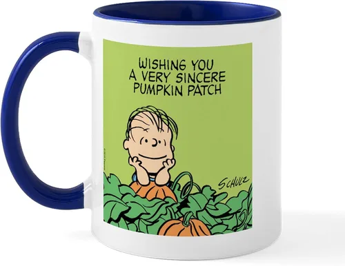 Vista 104 de CafePress Sincere Pumpkin Patch Mug Taza de café de cerámica de 11 oz (11.0 fl oz)