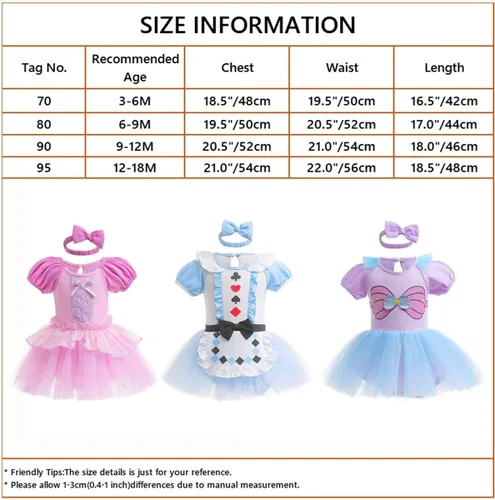 Vista 7 de Disfraz de princesa para bebé, traje de cumpleaños, vestido tutú con diadema para Halloween, fiesta de Navidad