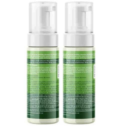 Vista 2 de ORS Set de envoltura de aceite de oliva Hold & Shine Mousse infundida con aceite de coco, 3.7 onzas (paquete de 2)