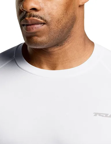 Vista 3 de TSLA - Paquetes de 1 o 3 camisetas de compresión para hombre, FPU 50+, de secado rápido, de manga corta, camiseta de entrenamiento atlético