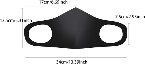 Vista 7 de Maskless Bandit Broma Maskless Máscara para AdultosDivertida Máscara Tirada hacia abajo Broma Boca Cubierta Truco Broma Patrón TIK_Tok Masks