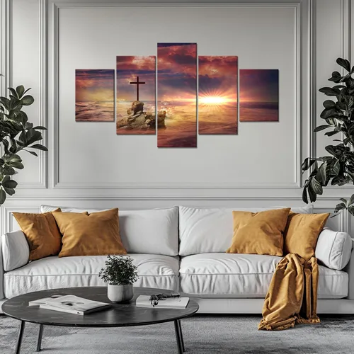 Vista 41 de Arte de Pared Cristiano Símbolo Religioso Cuadro Enmarcado Pintura de Cruz de Cristo Cruces Decoración de Pared Impresión en Lienzo de Cruz Póster