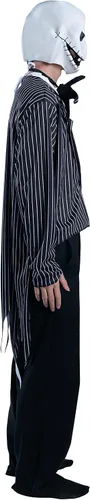 Vista 6 de Disfraz de Halloween para adultos de Jack Skellington Multi