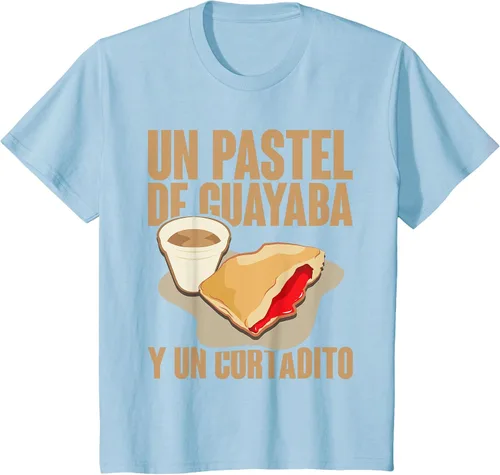 Vista 61 de Funny Cuban Coffee Guayaba Guava Breakfast T Shirt T-Shirt Asphalt Grey