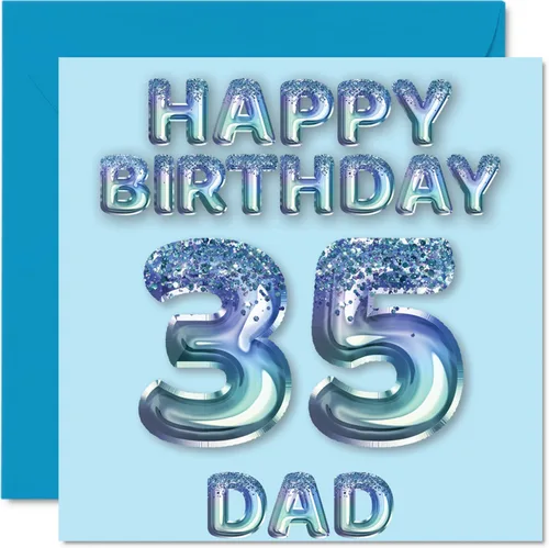 Vista 133 de Stuff4 Tarjeta de primer cumpleaños para niños, globo de fiesta con purpurina azul, tarjetas de feliz cumpleaños para niño de 1 año, nieto, hijo, 57