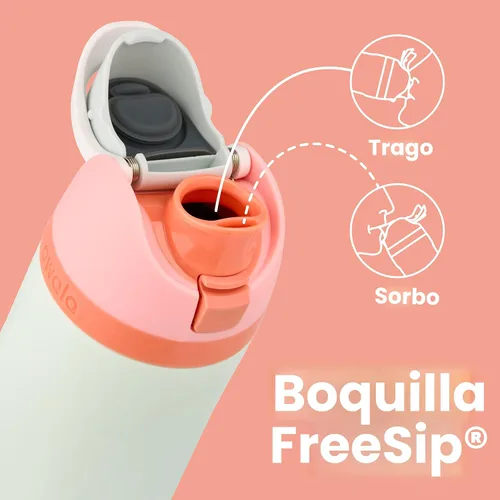 Vista 3 de Owala Botellas de agua aisladas de acero inoxidable de 32 onzas con popote, juego de 2