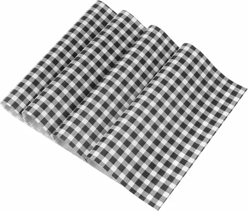 Vista 8 de NATURALABEL 100 hojas de papel de 12 x 7.5 pulgadas, color blanco y negro, resistentes a la grasa y al agua, para envolver sándwiches, burritos