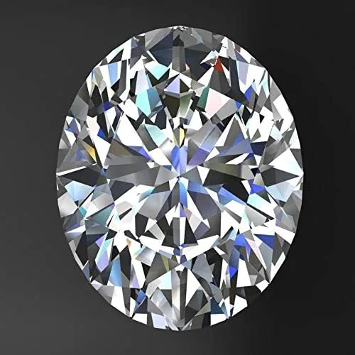 Vista 2 de GEMHUB VS+ Moissanita de corte ovalado blanco EF color moissanita facetada ovalada moissanita piedra suelta para colganteanillo joyería, Moissanita