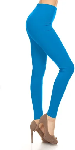 Vista 51 de Leggings Depot NCL27 pantalones capri para yoga de algodón premium suave Negro