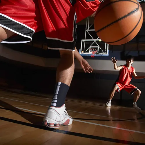 Vista 2 de Calcetines deportivos gruesos de compresión de baloncesto Elite