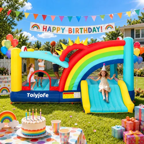 Vista 5 de Casa de rebote para niños grandes de 8 a 12, castillo inflable extra grande Arcoír