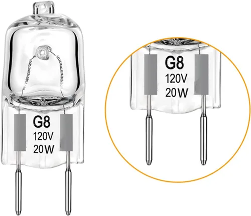 Vista 4 de SDTC Tech Paquete de 6 bombillas halógenas para horno microondas GE, G8 120 V 20 W, luz nocturna/bombilla de estufa para GE Samsung Kenmore Elite