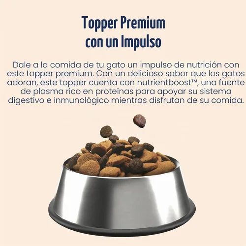 Vista 4 de Solid Gold NutrientBoost™ - Complementos para Comida de Gatos con Alto Contenido de Proteínas y Aderezo para Comidas & Golosinas Crujientes