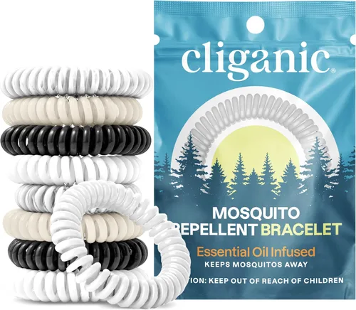 Vista 14 de Repelente Natural de mosquito pulseras 10pk 20pk 50pk, Paquete de 10, Colores Variados