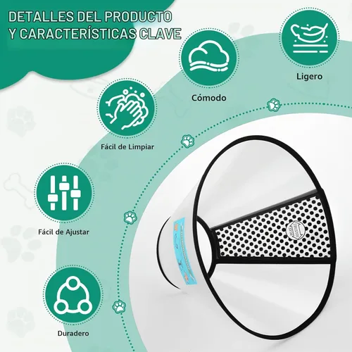 Vista 3 de GLADOG Collar de cono suave para perro, 3 piezas (XL es solo 1 unidad) cono de plástico flexible para perros después de la cirugía, collar