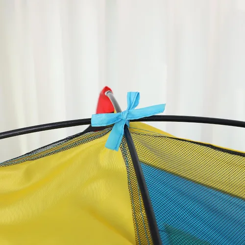 Vista 5 de Rainbow Kids Play Tent & Lights, Casa de juegos con cúpula para niños, 48 x 36 pulgadas