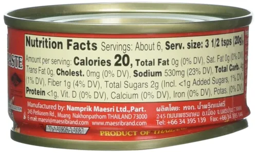 Vista 2 de Curry rojo tailandés Maesri - 4 oz x 2 latas