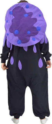 Vista 5 de XIGUAGUO Disfraz de hongos de dibujos animados para adultos, disfraz de animal para cosplay, Navidad, ropa de dormir para mujeres y hombres