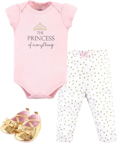 Vista 9 de Little Treasure - Conjunto unisex de mameluco de algodón, pantalón y zapatos para bebé Collar de ancla