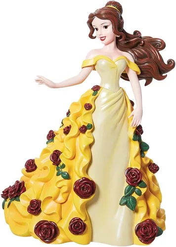 Vista 2 de Enesco Disney Showcase Botanical Beauty and The Beast Bella en vestido de baile, 4.75 pulgadas, multicolor